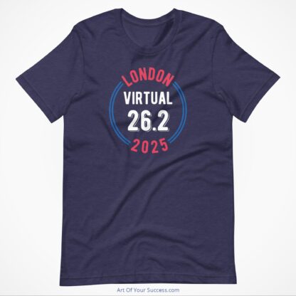 London Virtual 2025-t-shirt-navy blue